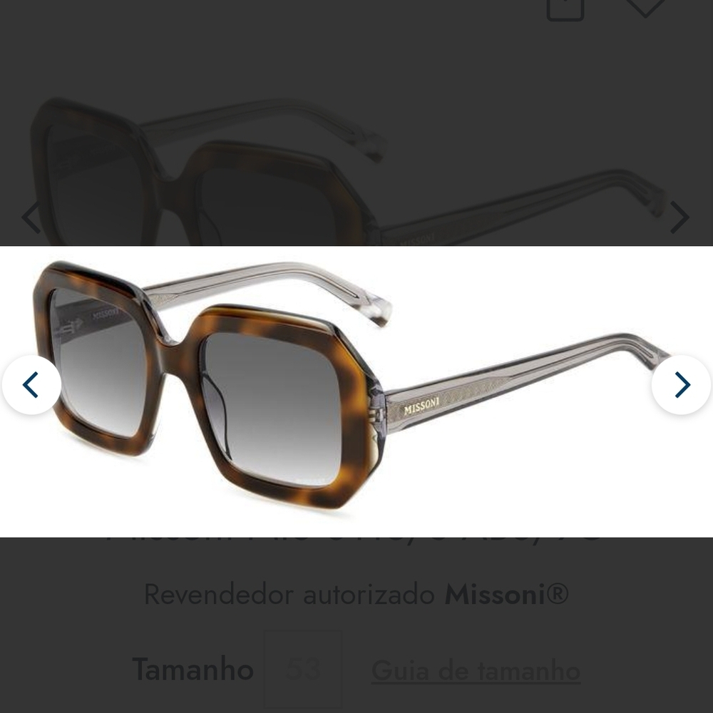 NWT Missoni Women's MIS0113-S-AB8-53 Brown and Clear Gradient Sunglasses